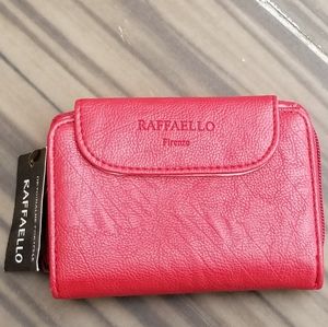 Red Vegan Leather Wallet